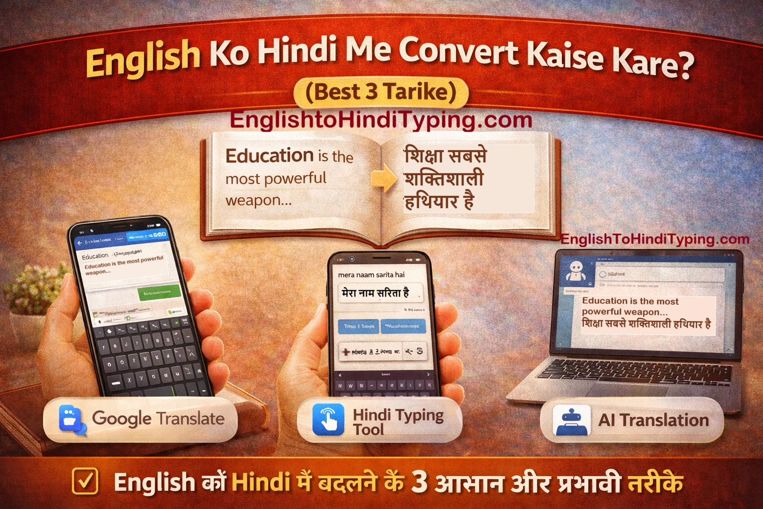 English Ko Hindi Me Convert Kaise Kare – 3 Best Tarike Hindi Guide