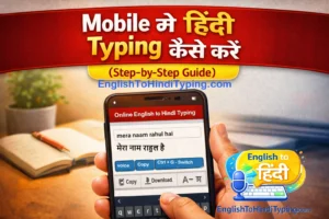 Mobile me Hindi typing kaise kare step by step guide using online Hindi typing tool